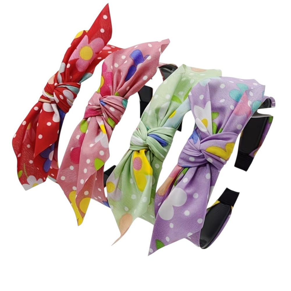 The Colorful Polka Dot Bow & Daisy Headbands